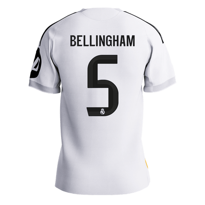BELLINGHAM #5 Men's Real Madrid 2025/26 Player Version Home Soccer Jersey - Slim Fit Premium product view 9