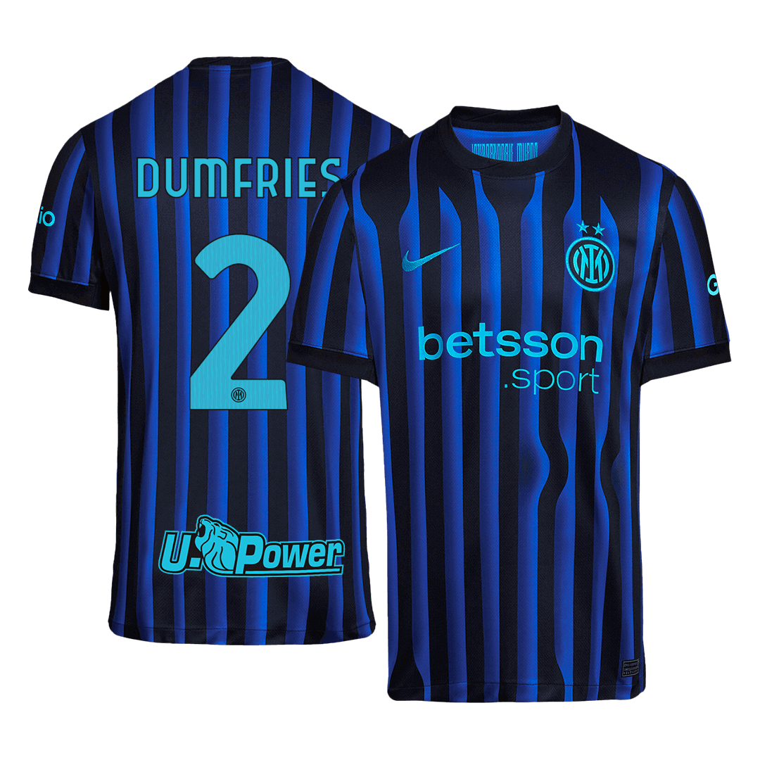 DUMFRIES #2 Men's Inter Milan 2025/26 Home Soccer Jersey product view 1