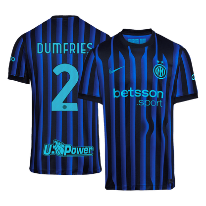 DUMFRIES #2 Men's Inter Milan 2025/26 Home Soccer Jersey product view 1