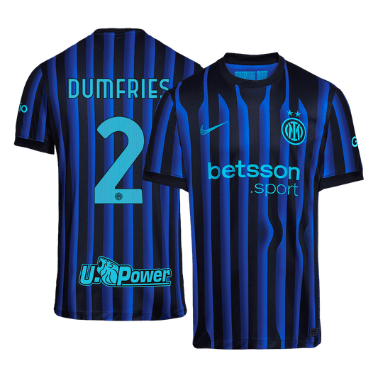 DUMFRIES #2 Men's Inter Milan 2025/26 Home Soccer Jersey product view 1