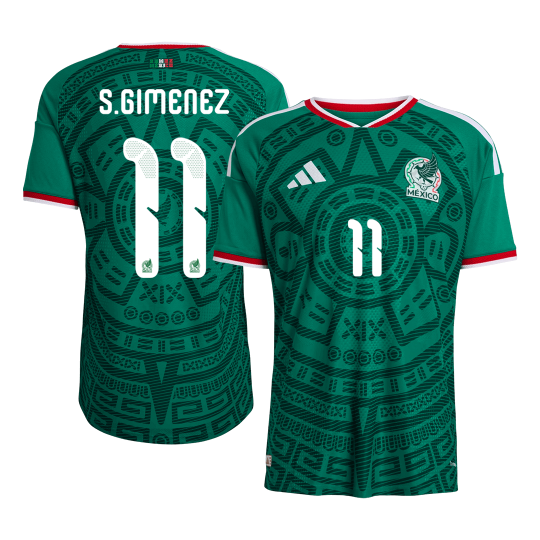 S.GIMENEZ #11 Men's Mexico World Cup 2026 Player Version Home Soccer Jersey - Slim Fit product view 1