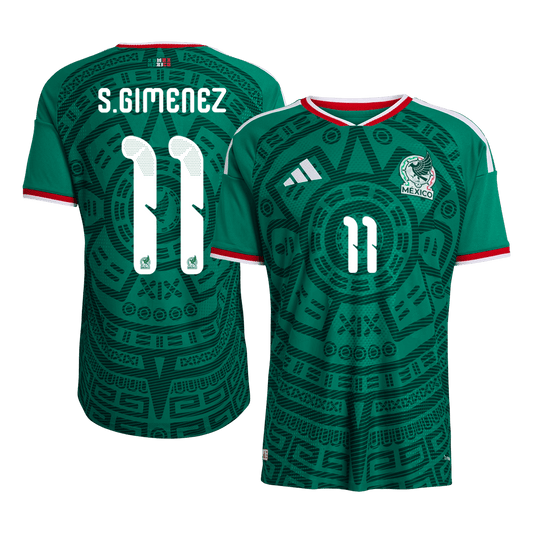 S.GIMENEZ #11 Men's Mexico World Cup 2026 Player Version Home Soccer Jersey - Slim Fit product view 1