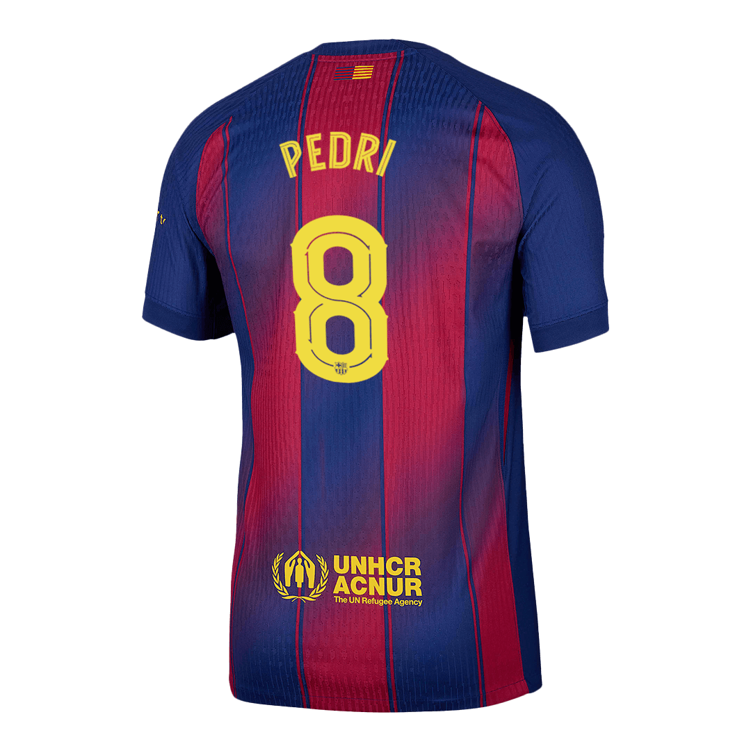 PEDRI #8 Men's Barcelona UCL 2025/26 Player Version Home Soccer Jersey - Slim Fit product view 13
