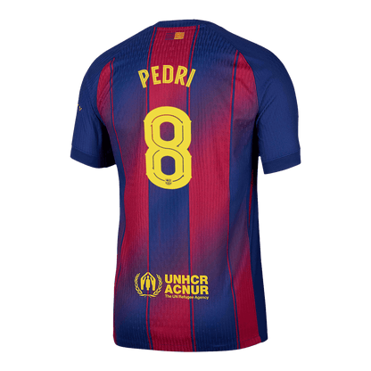 PEDRI #8 Men's Barcelona UCL 2025/26 Player Version Home Soccer Jersey - Slim Fit product view 13