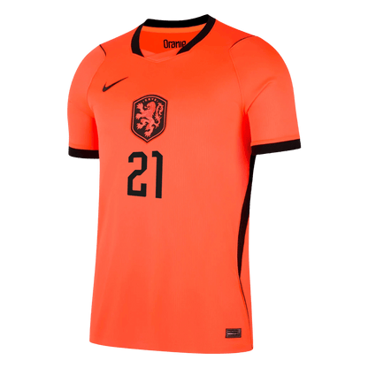 F.DE JONG #21 Men's Netherlands World Cup 2026 Home Soccer Jersey product view 8