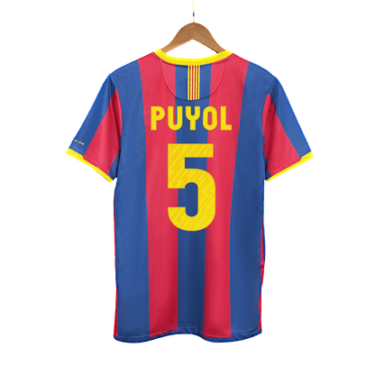 Retro PUYOL #5 Men's Barcelona 2010/11 Home Soccer Jersey product view 1
