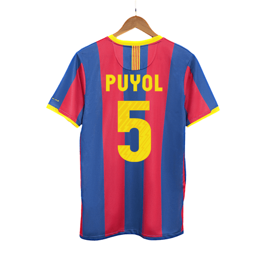 Retro PUYOL #5 Men's Barcelona 2010/11 Home Soccer Jersey product view 1