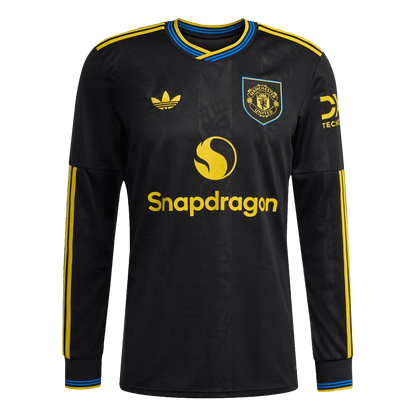 Men's Manchester United 2025/26 Third Away Long Sleeve Soccer Jersey