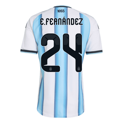 E. FERNÁNDEZ #24 Men's Argentina World Cup 2026 Player Version Home Soccer Jersey - Slim Fit product view 3
