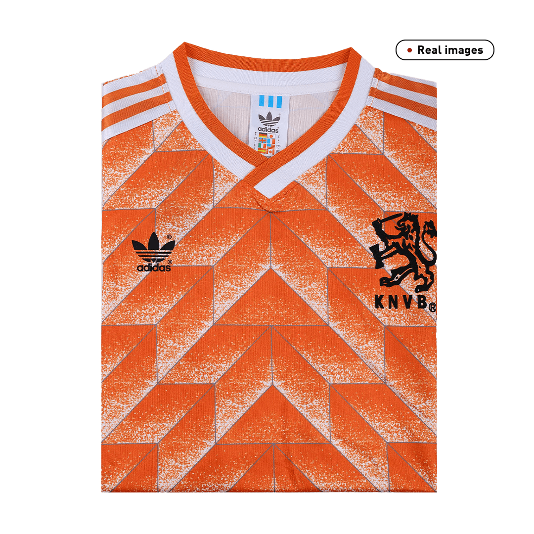 Retro Men's Netherlands 1988 Home Soccer Jersey product view 5
