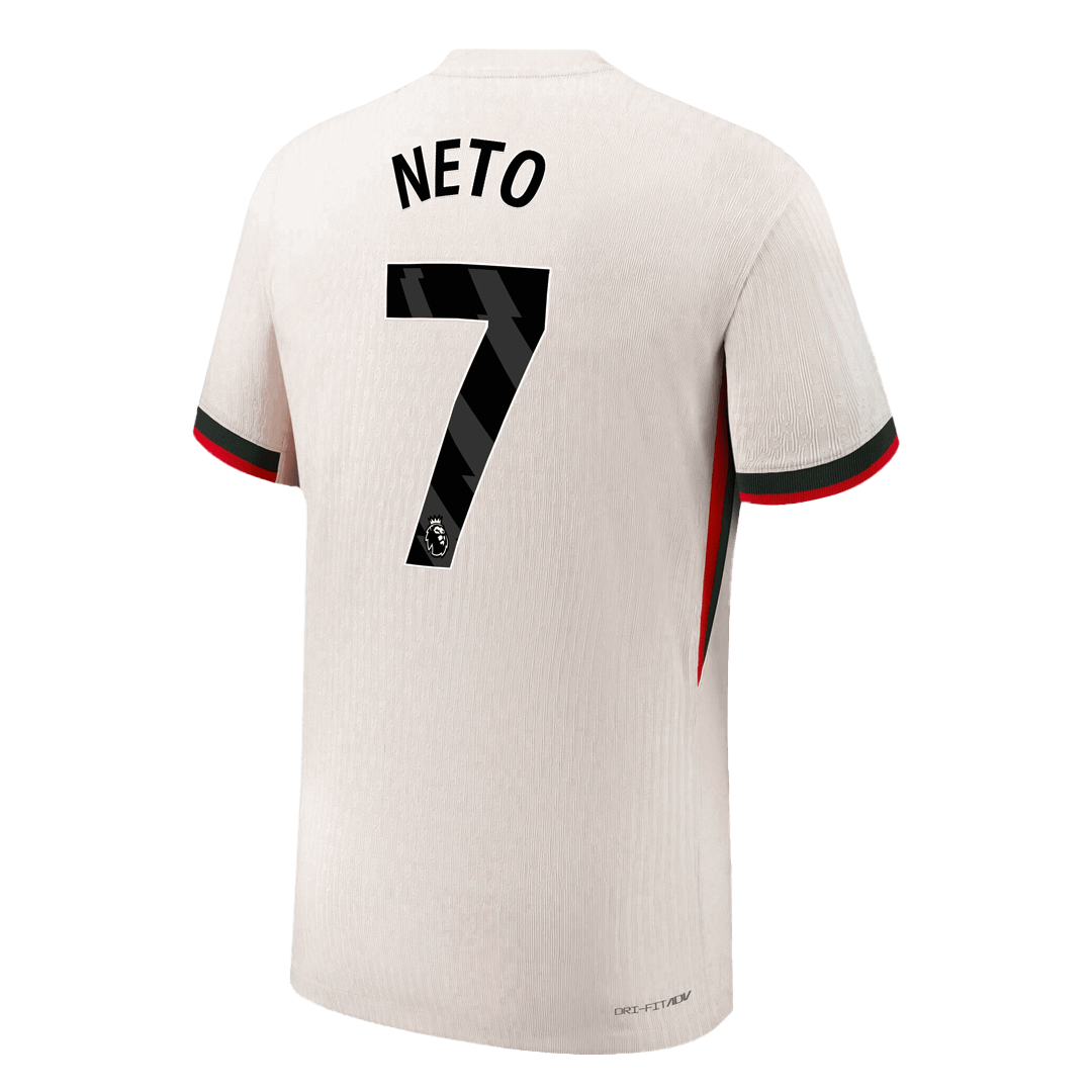 NETO #7 Men's Chelsea 2025/26 Player Version Away Soccer Jersey - Slim Fit product view 9