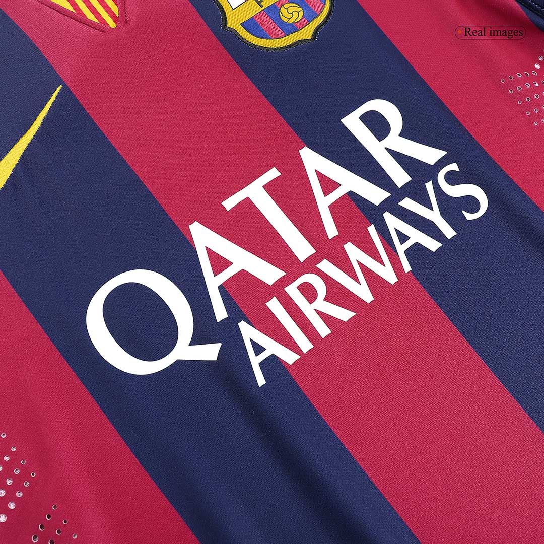Retro MESSI #10 Men's Barcelona 2014/15 Home Soccer Jersey product view 5