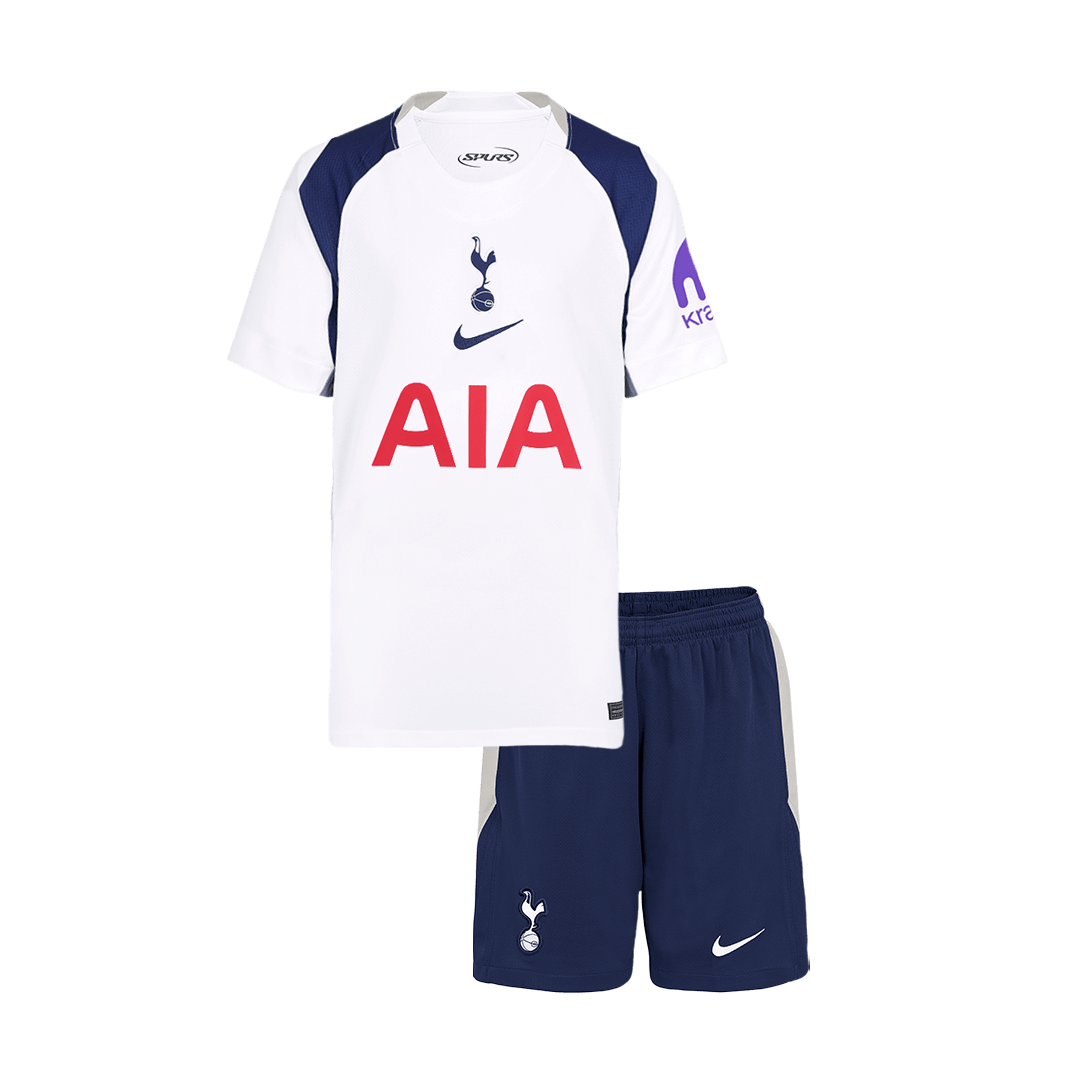 Kid's Tottenham Hotspur 2025/26 Home Soccer Jersey Kit