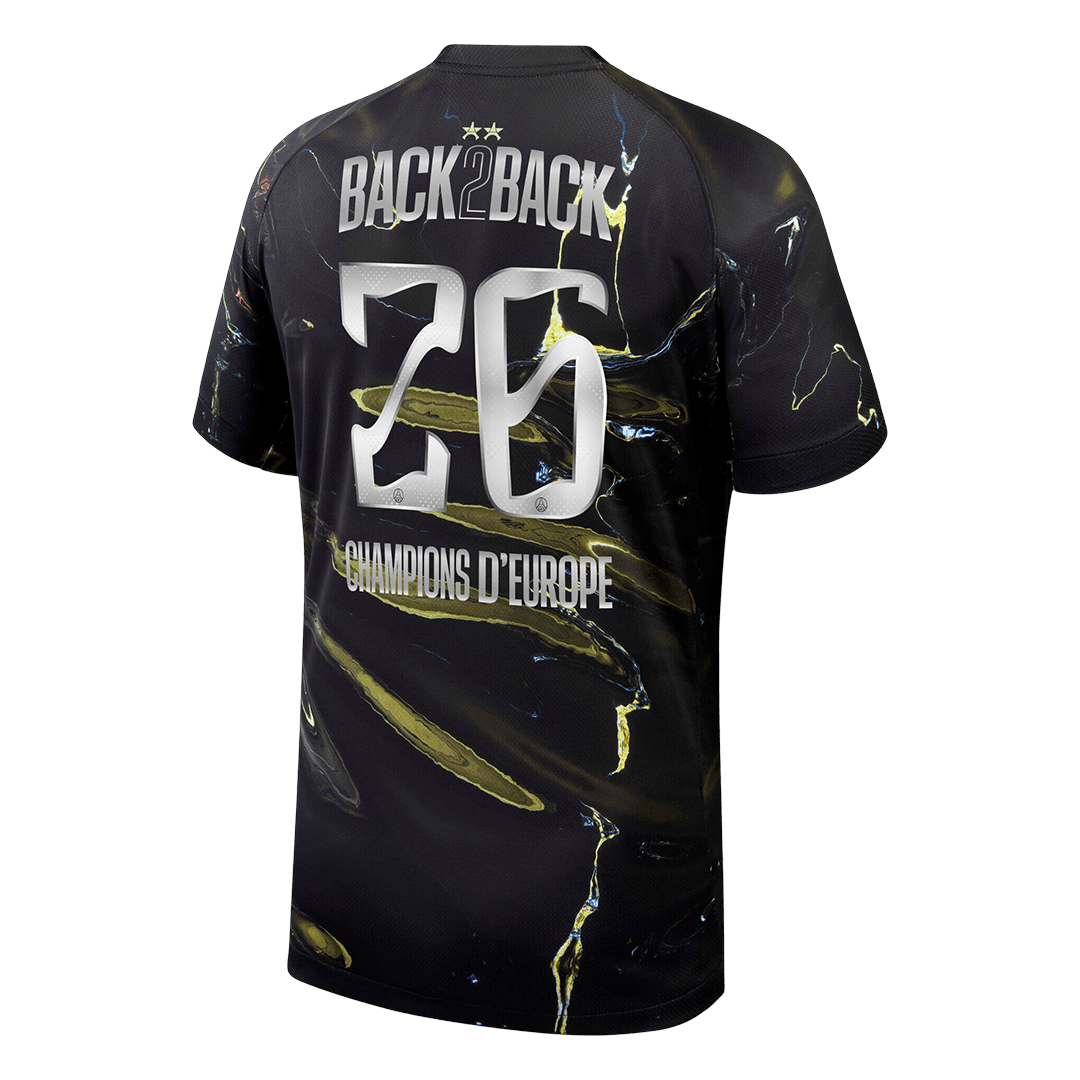 Champions of Europe #26 Men's PSG 2025/26 Soccer Jersey product view 2