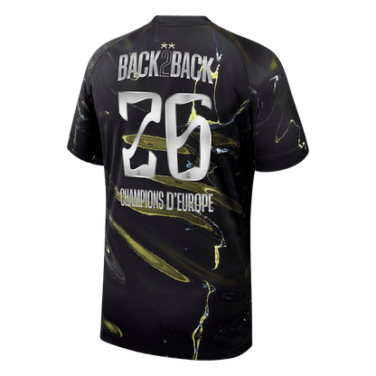 Champions of Europe #26 Men's PSG 2025/26 Soccer Jersey product view 2