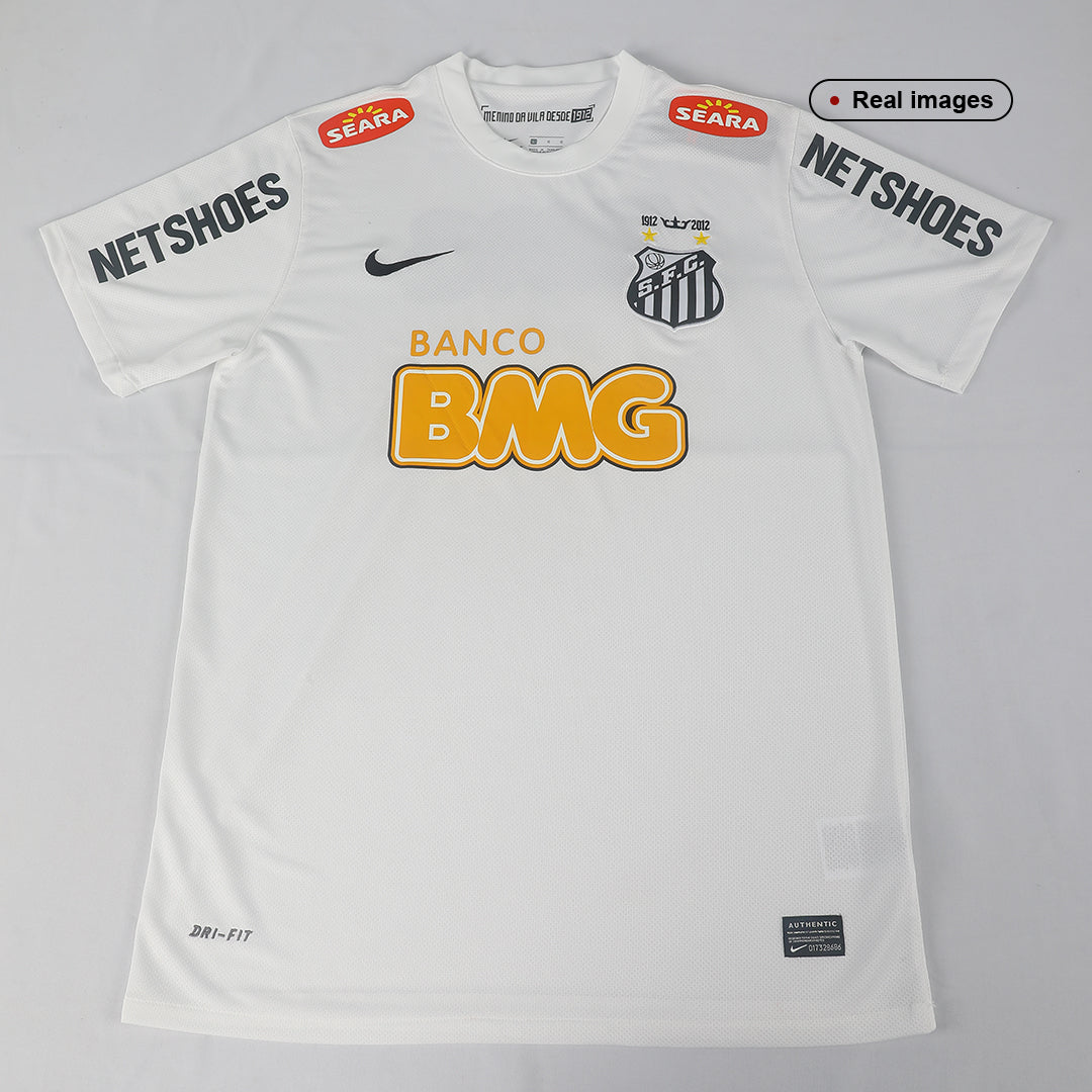 Retro NEYMAR JR #11 Men's Santos FC 2012 Home Soccer Jersey product view 3