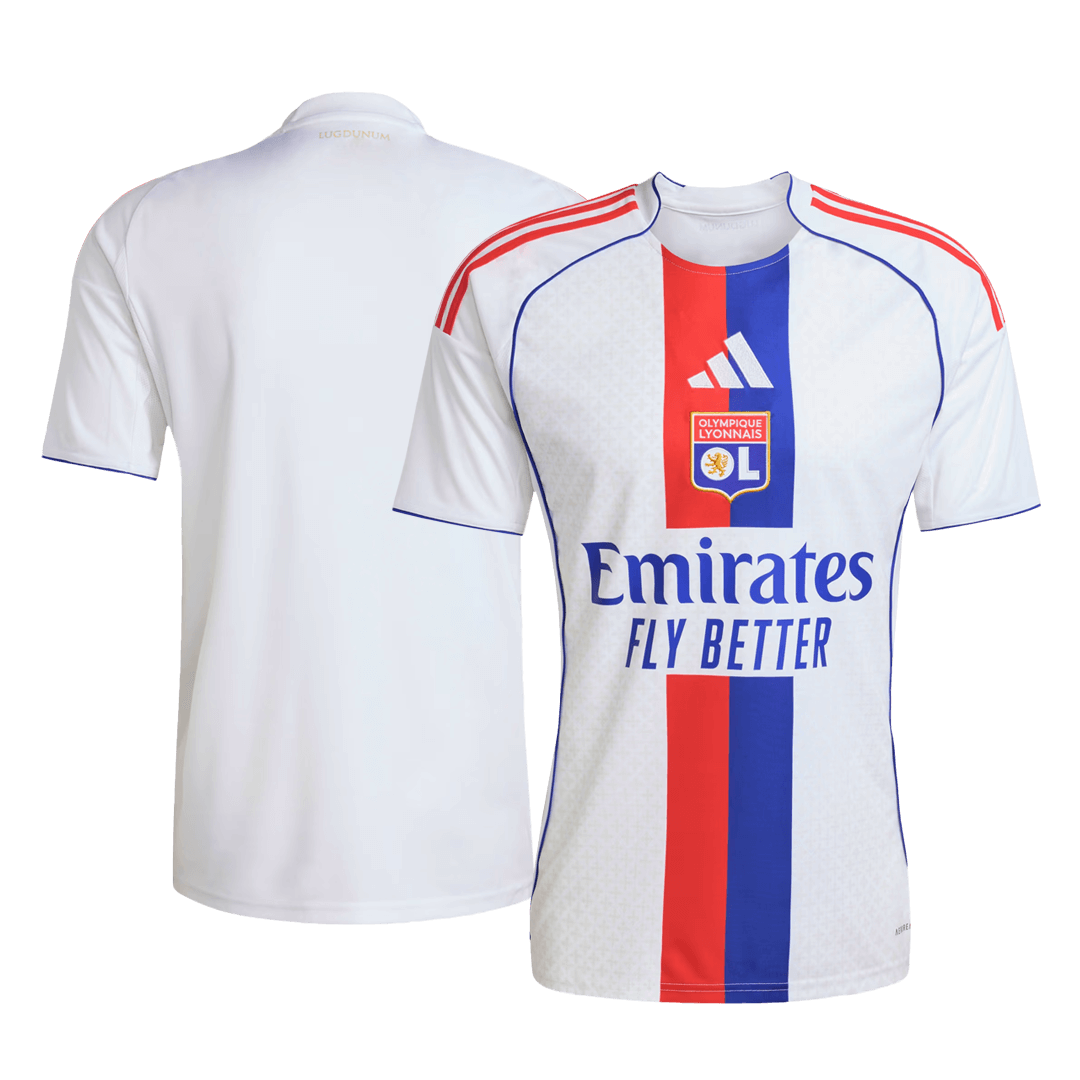 Men's Olympique Lyonnais 2025/26 Home Soccer Jersey product view 11