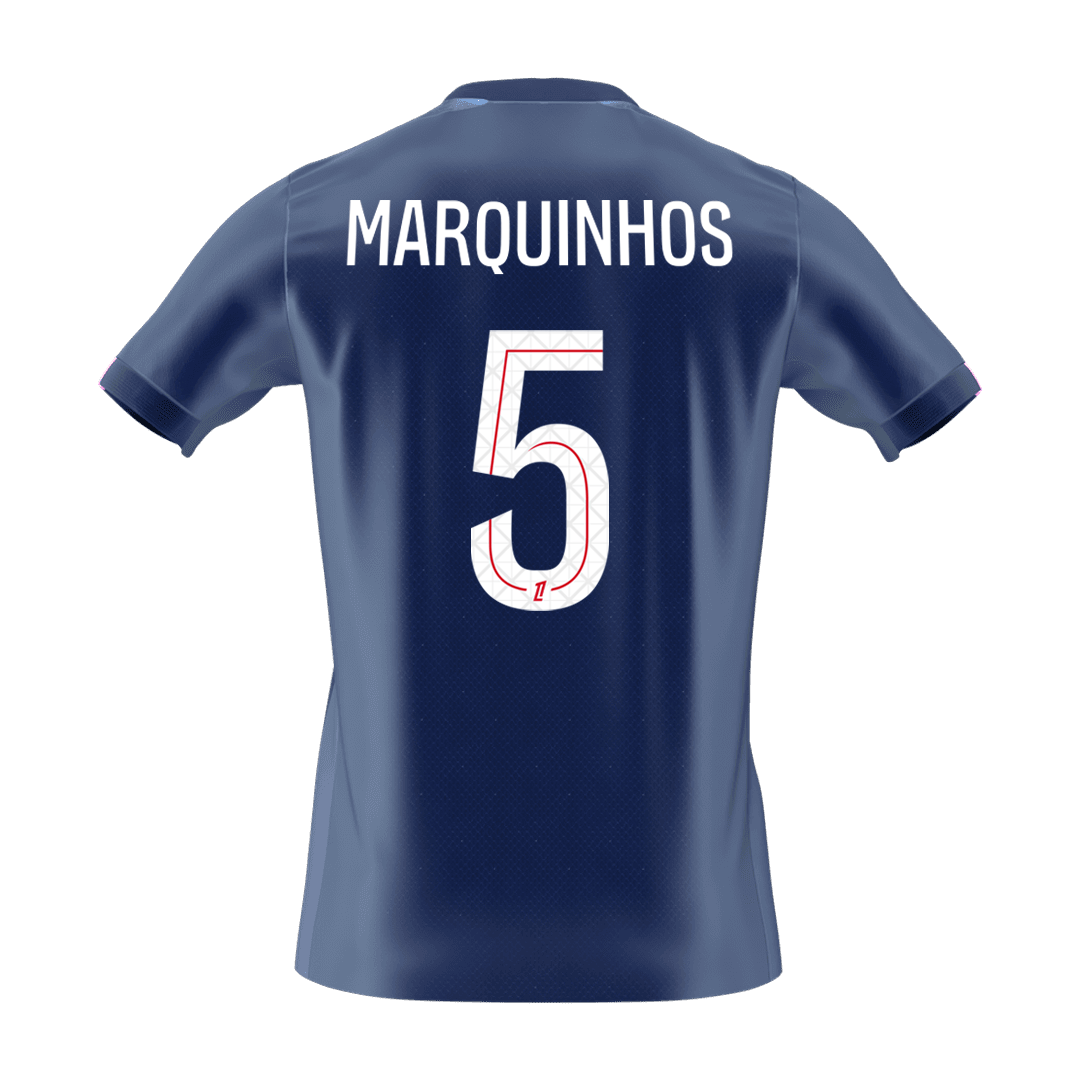 MARQUINHOS #5 Men's PSG 2025/26 Home Soccer Jersey Premium product view 2