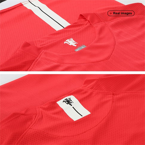 Retro Men's Manchester United 2007/08 Home Soccer Jersey product view 4