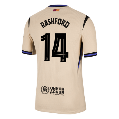 RASHFORD #14 Men's Barcelona UCL 2025/26 Player Version Away Soccer Jersey - Slim Fit product view 14