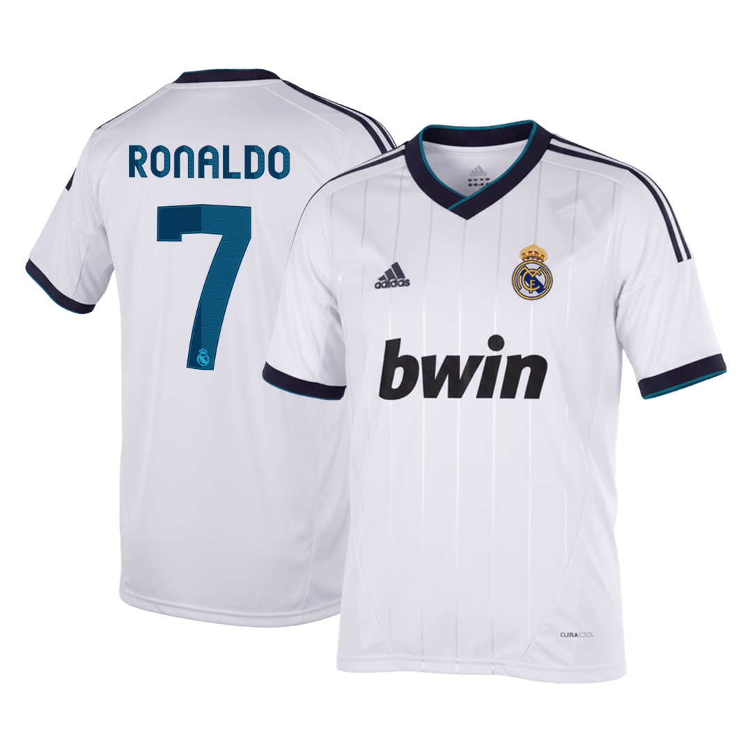 Retro RONALDO #7 Men's Real Madrid 2012/13 Home Soccer Jersey product view 1
