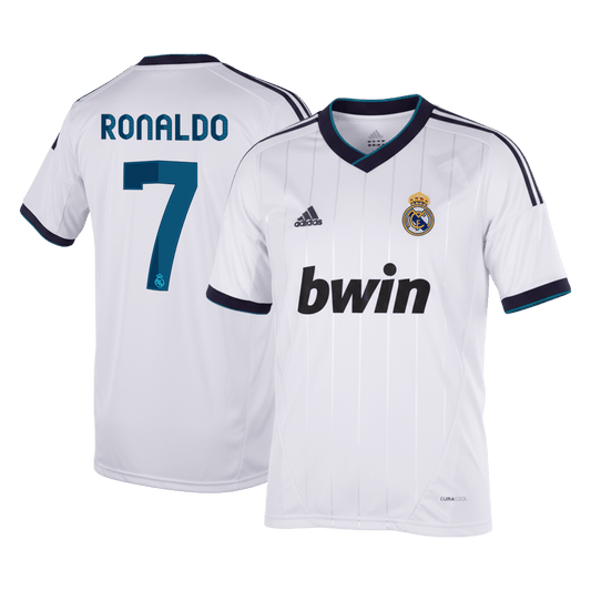 Retro RONALDO #7 Men's Real Madrid 2012/13 Home Soccer Jersey product view 1