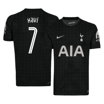 XAVI #7 Men's Tottenham Hotspur UCL 2025/26 Away Soccer Jersey product view 1