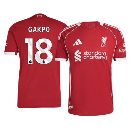 GAKPO #18 Men's Liverpool 2025/26 Player Version Home Soccer Jersey - Slim Fit product view 1