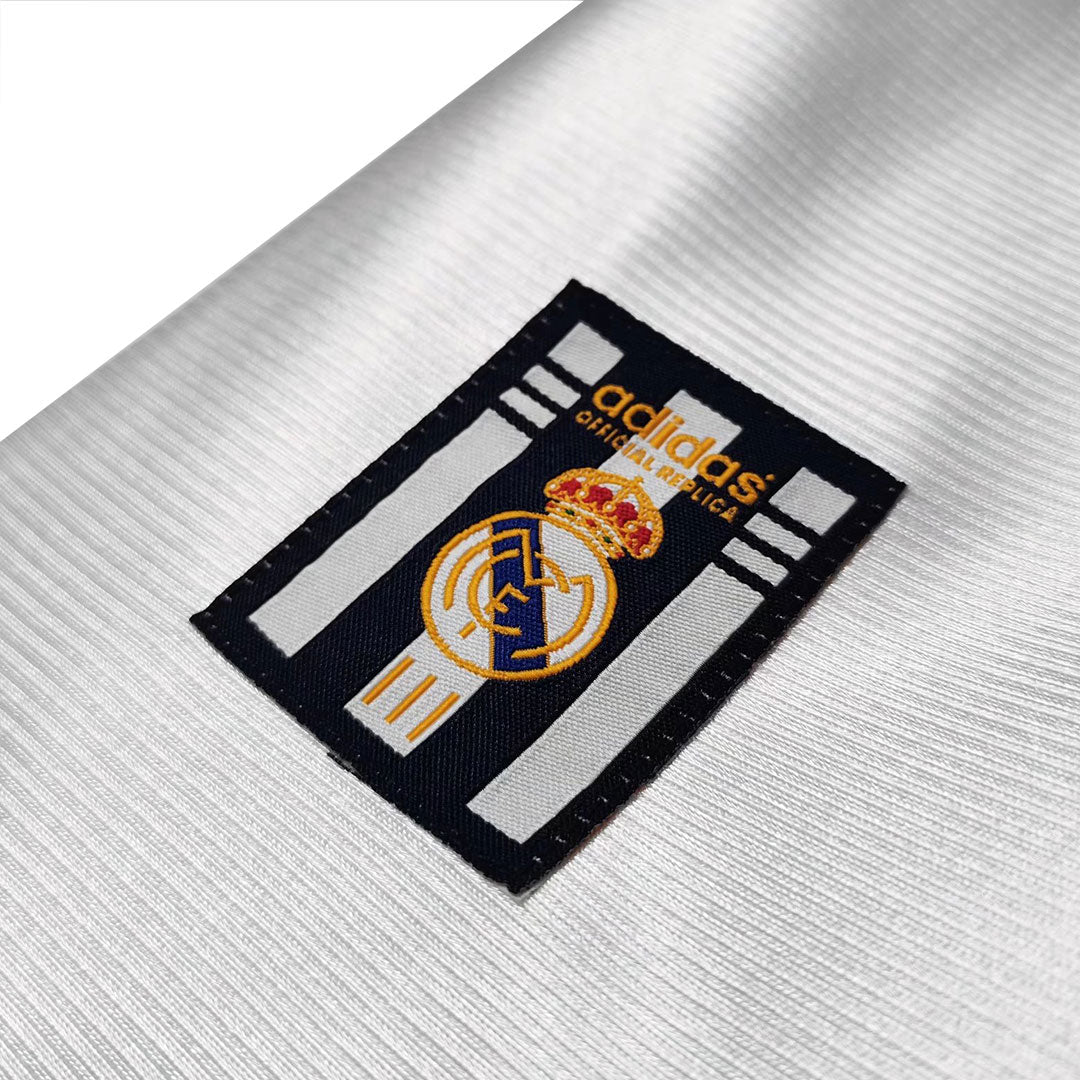 Retro Men's Real Madrid 1999/00 Home Soccer Jersey product view 4