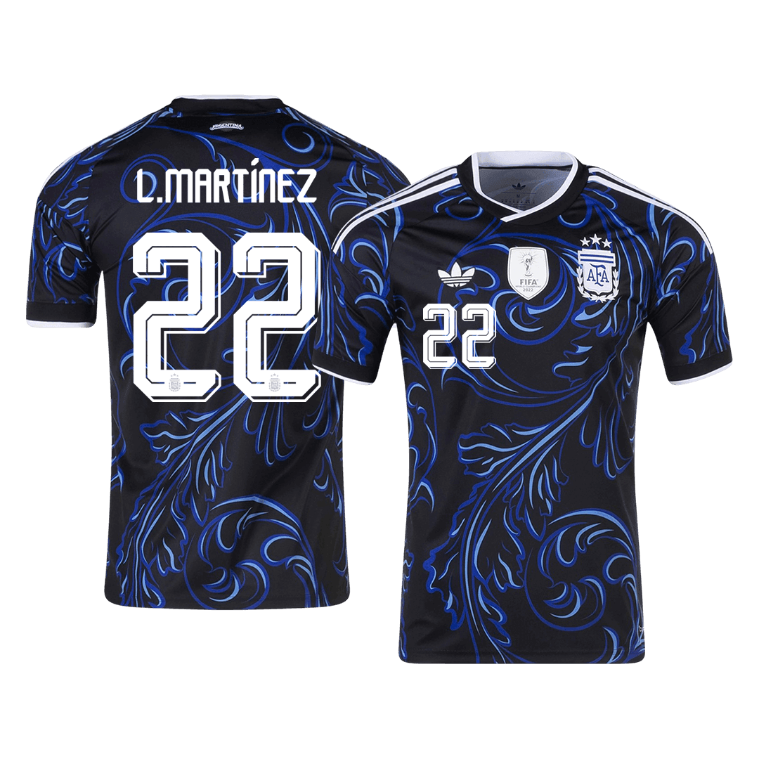 L. MARTÍNEZ #22 Men's Argentina World Cup 2026 Away Soccer Jersey product view 1