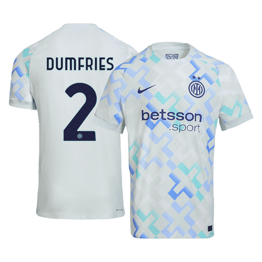 DUMFRIES #2 Men's Inter Milan 2025/26 Player Version Away Soccer Jersey - Slim Fit product view 1