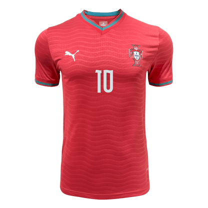 BERNARDO #10 Men's Portugal World Cup 2026 Player Version Home Soccer Jersey - Slim Fit product view 9