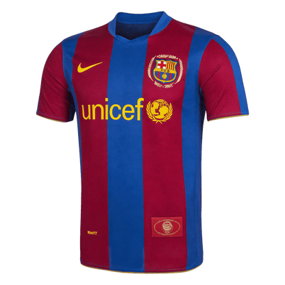 Retro Men's Barcelona 2007/08 Home Soccer Jersey product view 1