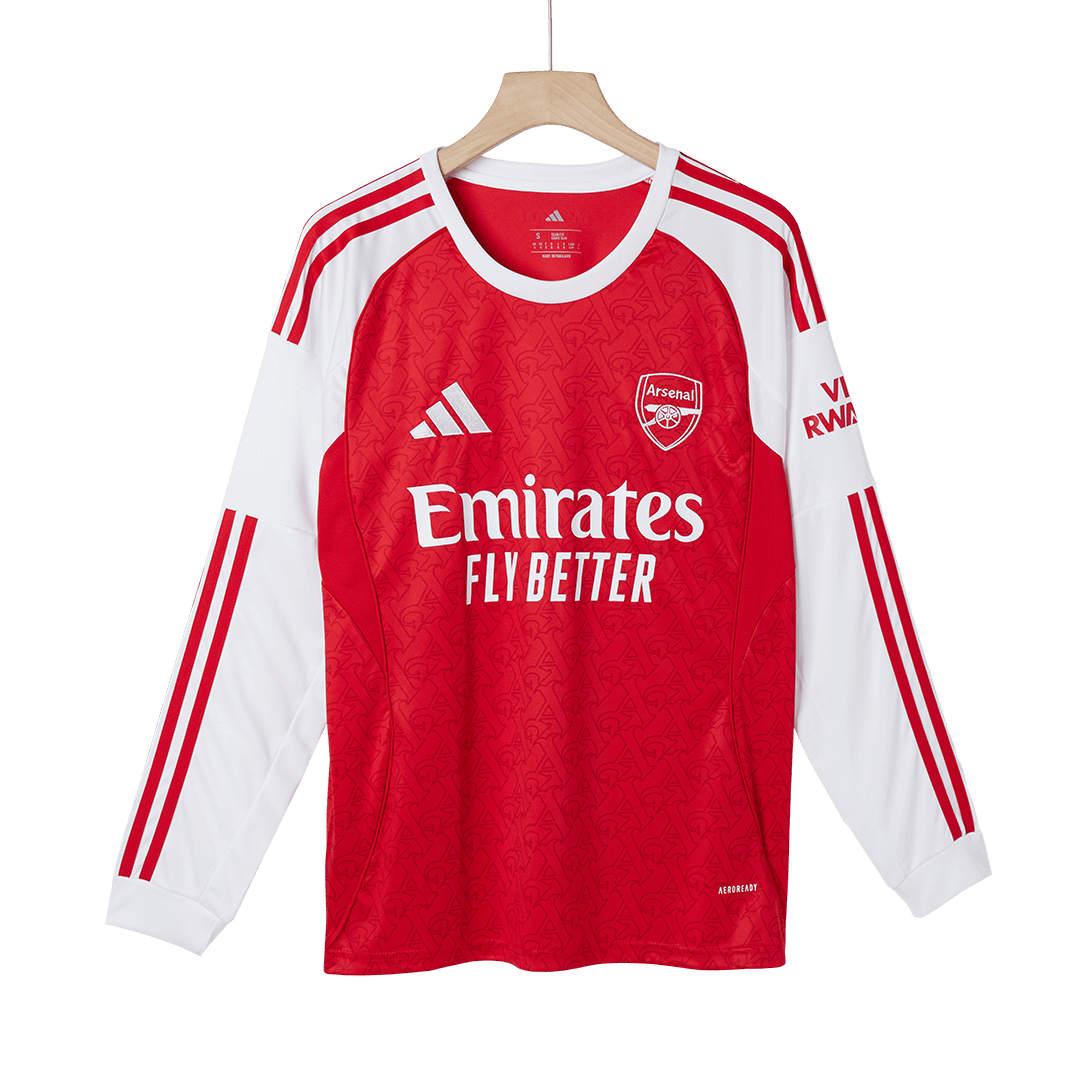 Men's Arsenal 2025/26 Home Long Sleeve Soccer Jersey product view 11