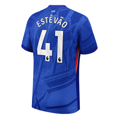 ESTÊVÃO #41 Men's Chelsea 2025/26 Player Version Home Soccer Jersey - Slim Fit product view 11