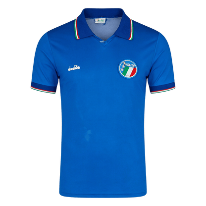 Retro Men's Italy 1990 Home Soccer Jersey product view 1
