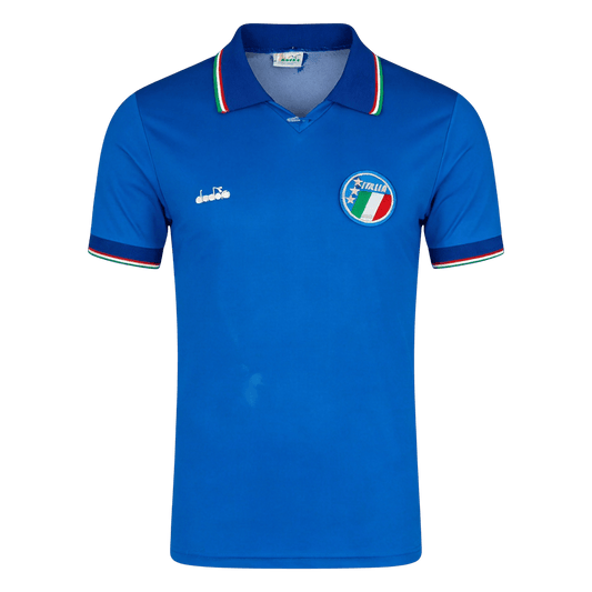 Retro Men's Italy 1990 Home Soccer Jersey product view 1