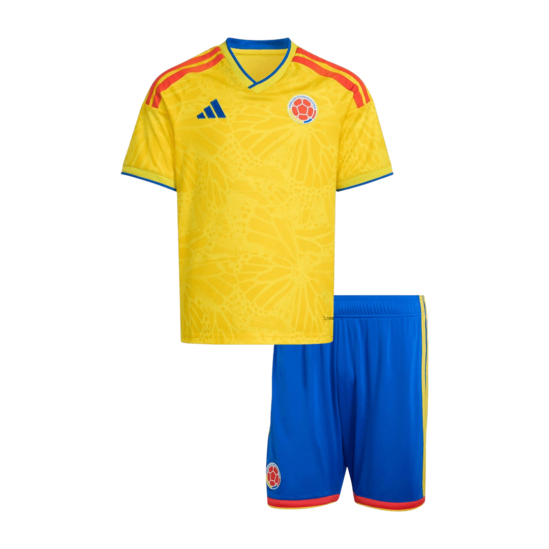 Kid's Colombia World Cup 2026 Home Soccer Jersey Kit