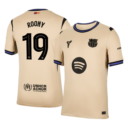 ROONY #19 Men's Barcelona UCL 2025/26 Away Soccer Jersey product view 1