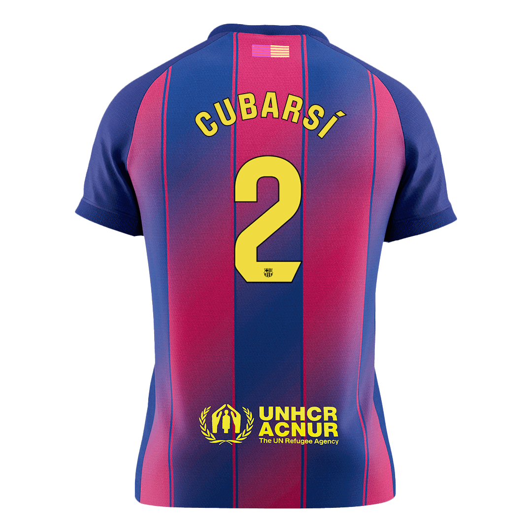 CUBARSÍ #2 Men's Barcelona 2025/26 Home Soccer Jersey Premium product view 9
