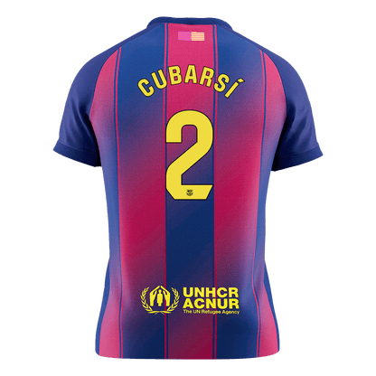 CUBARSÍ #2 Men's Barcelona 2025/26 Home Soccer Jersey Premium product view 9