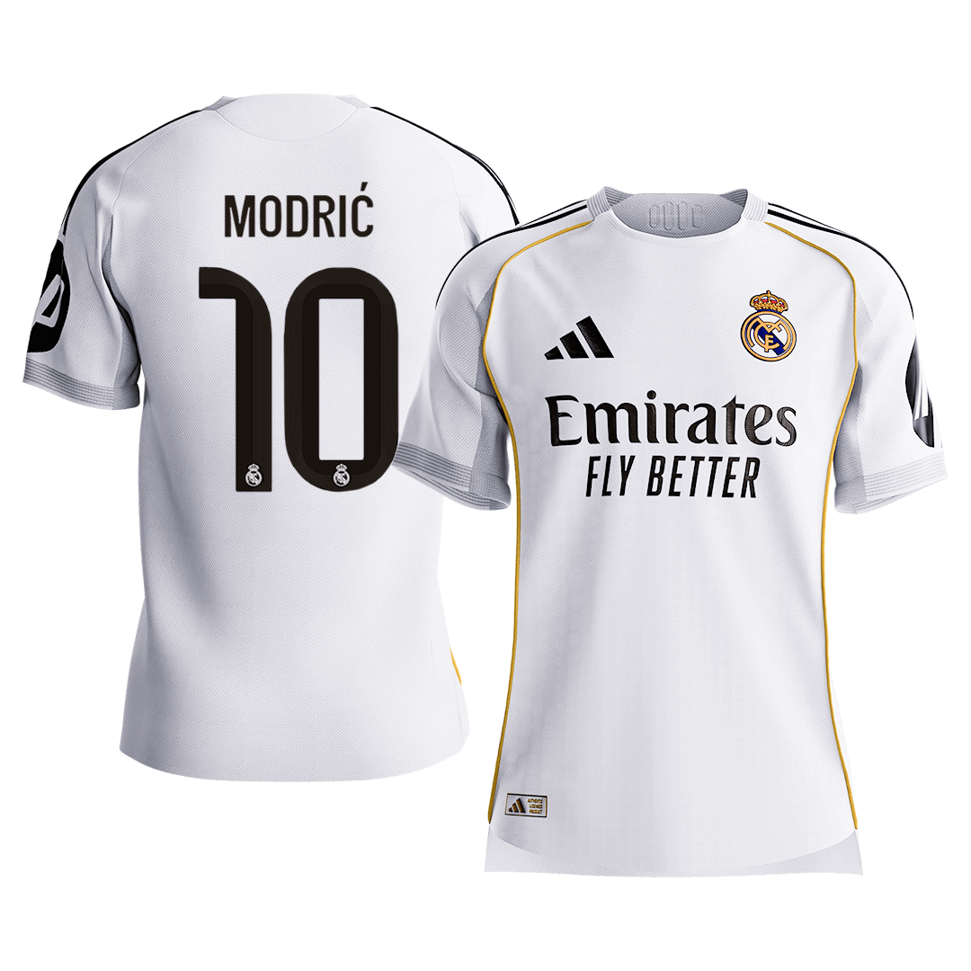 MODRIĆ #10 Men's Real Madrid 2025/26 Player Version Home Soccer Jersey - Slim Fit Premium product view 1