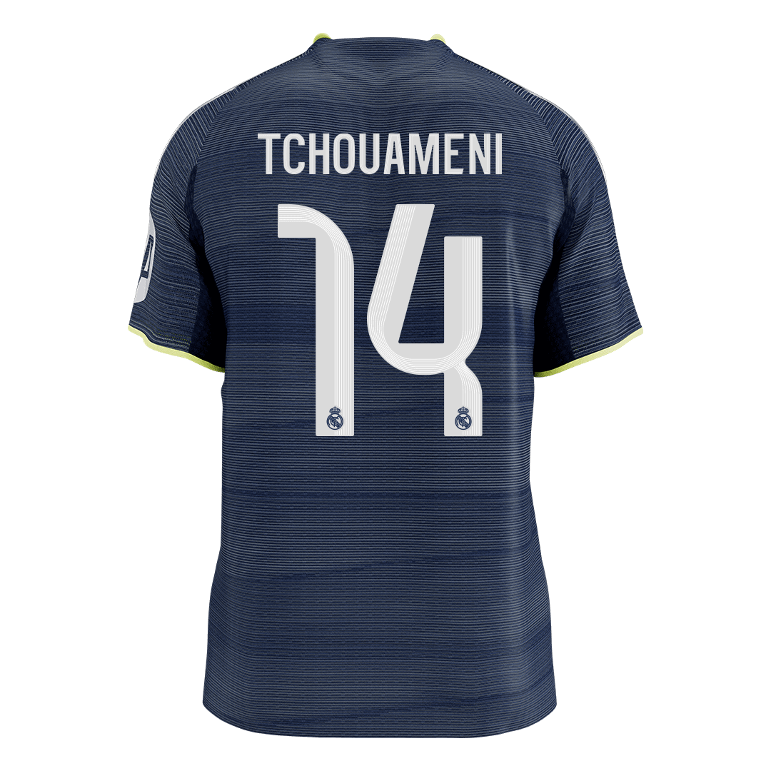 TCHOUAMENI #14 Men's Real Madrid 2025/26 Player Version Away Soccer Jersey - Slim Fit Premium product view 9