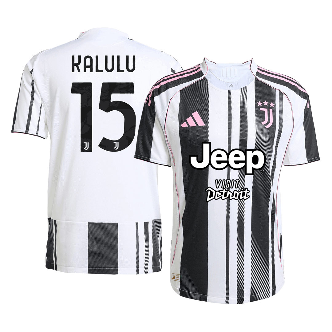 KALULU #15 Men's Juventus 2025/26 Player Version Home Soccer Jersey - Slim Fit product view 1