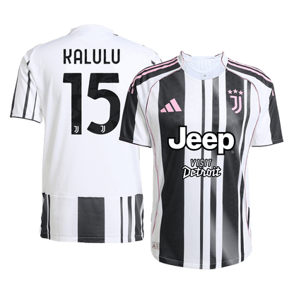 KALULU #15 Men's Juventus 2025/26 Player Version Home Soccer Jersey - Slim Fit product view 1