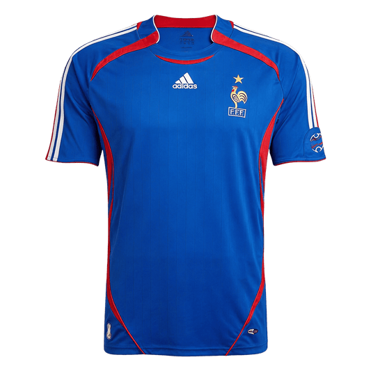 Retro Men's France World Cup 2006 Home Soccer Jersey product view 1