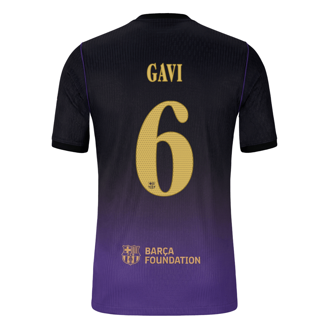 GAVI #6 Men's Barcelona UCL 2026/27 Player Version Away Soccer Jersey product view 3