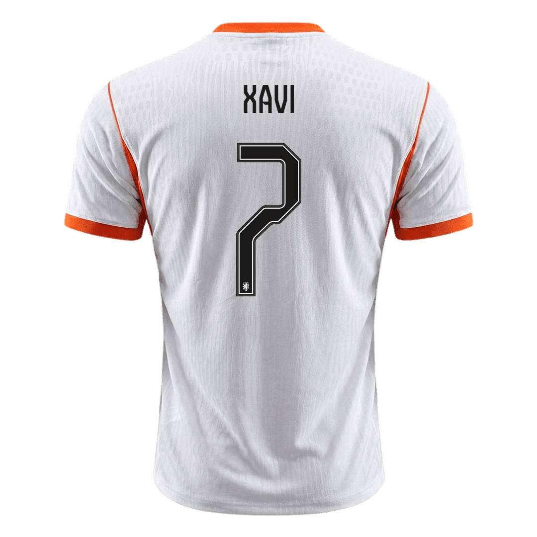 XAVI #7 Men's Netherlands World Cup 2026 Player Version Away Soccer Jersey - Slim Fit product view 8