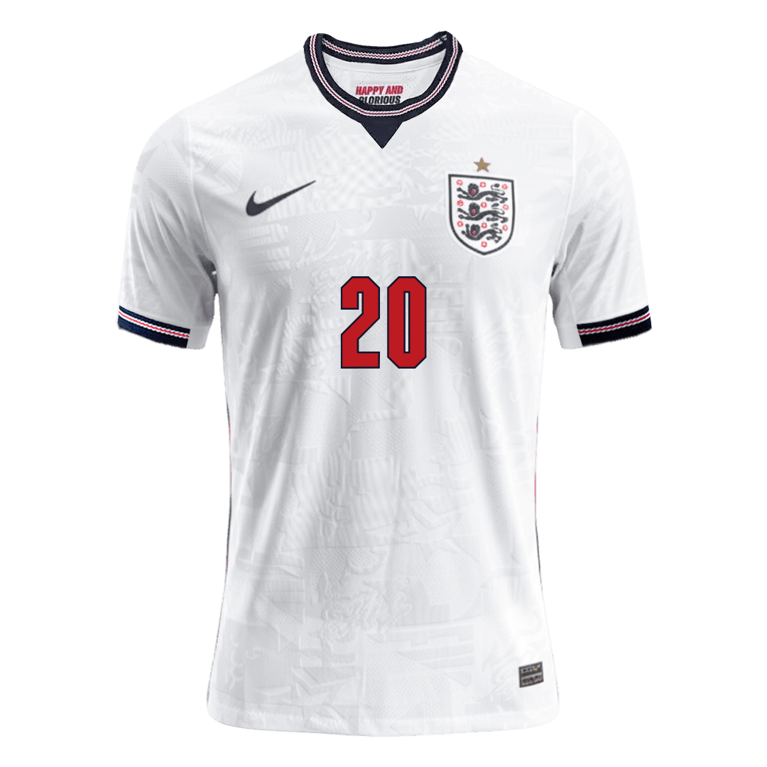 PALMER #20 Men's England World Cup 2026 Player Version Home Soccer Jersey - Slim Fit product view 8