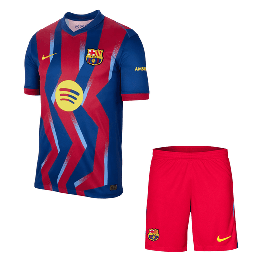 Men's Barcelona 2025/26 Fourth Away Soccer Jersey Kit